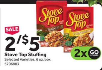 Stop&Shop Stove top stuffing offer
