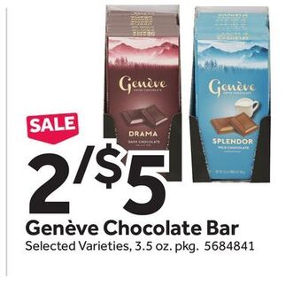 Stop&Shop Genève chocolate bar offer