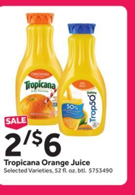 Stop&Shop Tropicana orange juice offer