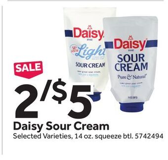 Stop&Shop Daisy sour cream offer