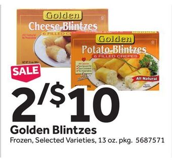 Stop&Shop Golden blintzes offer