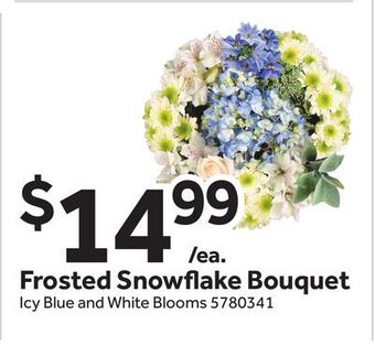 Stop&Shop Frosted snow ake bouquet offer