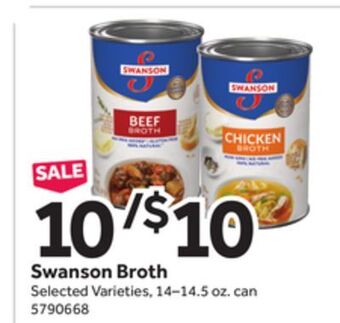 Stop&Shop Swanson broth offer