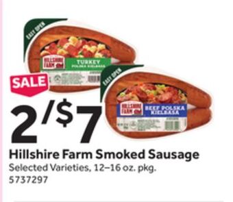 Stop&Shop Hillshire farm smoked sausage offer