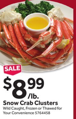 Stop&Shop Snow crab clusters offer