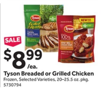 Stop&Shop Tyson breaded or grilled chicken offer