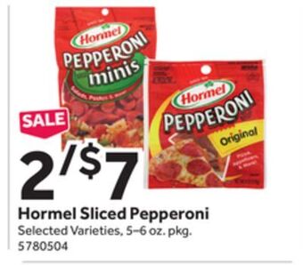 Stop&Shop Hormel sliced pepperoni offer