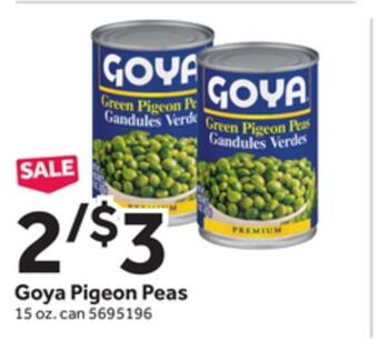 Stop&Shop Goya pigeon peas offer