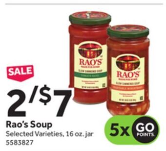 Stop&Shop Rao's soup offer