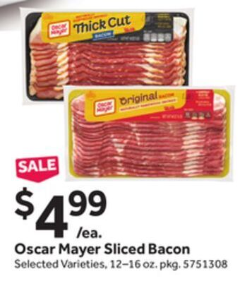 Stop&Shop Oscar mayer sliced bacon offer