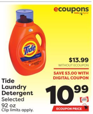 Weis Markets Tide laundry detergent offer