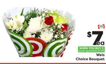 Weis Markets Weis choice bouquet offer