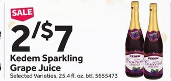 Stop&Shop Kedem sparkling grape juice offer