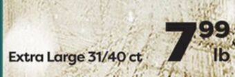 Weis Markets Extra large 31/40 ct cooked cocktail shrimp offer
