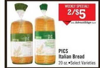 Price Chopper Pics italian bread offer