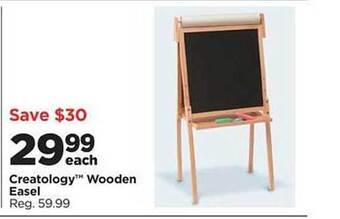 Michaels Creatology wooden easel offer
