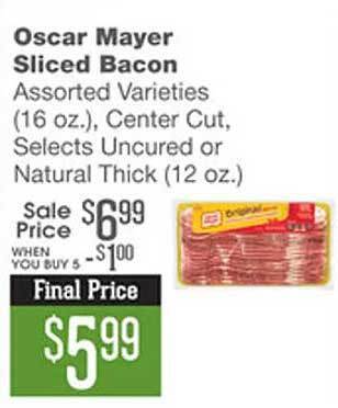 Forest Hills Food Oscar mayer sliced bacon offer