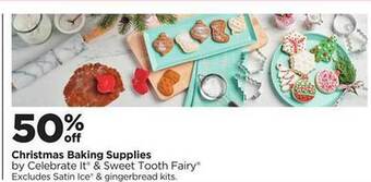 Michaels Christmas baking supplies offer
