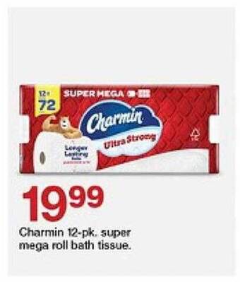 Target Charmin super mega roll bath tissue offer