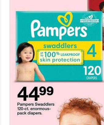 Target Pampers swaddlers enormous-pack diapers offer