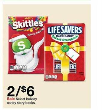 Target Select holiday candy story books offer