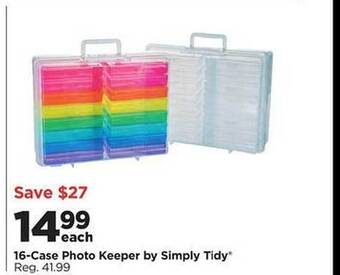 Michaels 16-case photo keeper by simply tidy offer