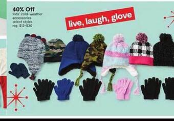 JC Penney Kids' cold-weather accessories offer