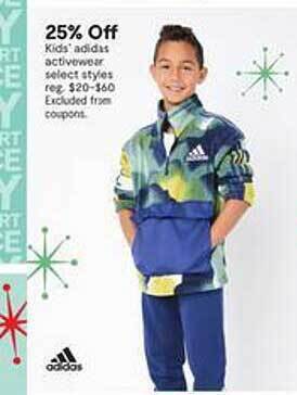 JC Penney Kids' adidas activewear offer