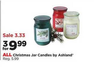 Michaels Christmas jar candles by ashland offer