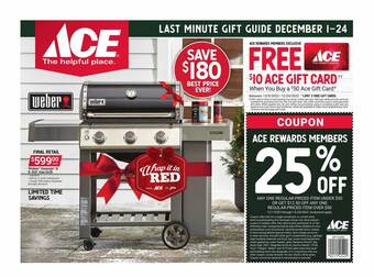 Ace Hardware Weber genesis ii e-310 gas grill offer