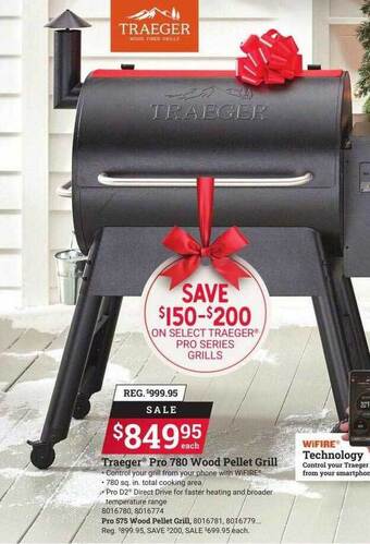 Ace Hardware Traeger pro 780 wood pellet grill offer