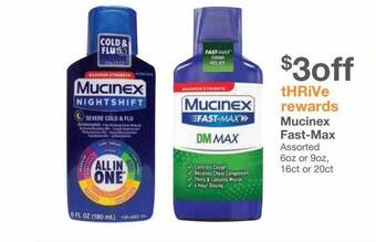 Kinney Drugs Mucinex fast-max offer