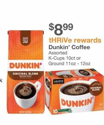 Kinney Drugs Dunkin' coffee offer