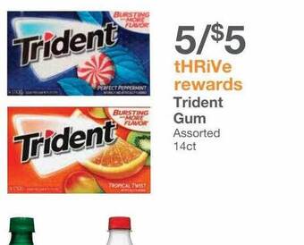 Kinney Drugs Trident gum offer