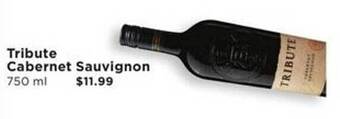 Cub Foods Tribute cabernet sauvignon offer