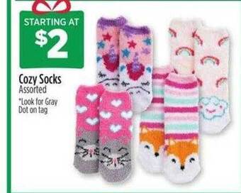 Dollar General Cozy socks offer