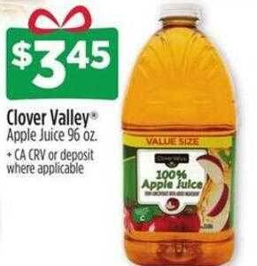 Dollar General Clover valley apple juice offer