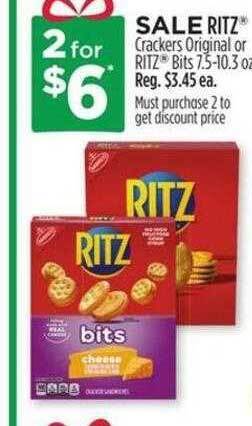 Dollar General Ritz crackers original or ritz bits offer