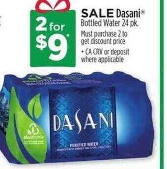 Dollar General Dasani bottled water offer