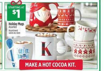 Dollar General Holiday mugs offer