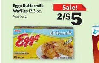 Family Dollar Eggo buttermilk waffles offer