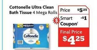 Family Dollar Cottonelle ultra clean bath tissue offer