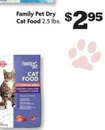 Family Dollar Family pet dry cat food offer