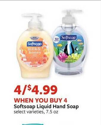 Fareway Softsoap liquid hand soap offer