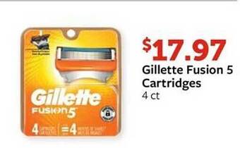 Fareway Gillette fusion 5 cartridges offer