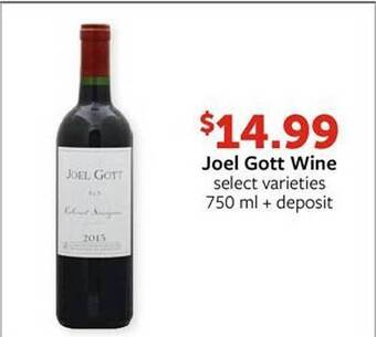 Fareway Joel gott wine offer