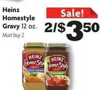 Family Dollar Heinz homestyle gravy offer