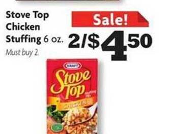 Family Dollar Stove top chicken stuffing offer