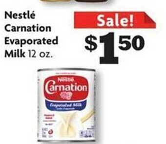 Family Dollar Nestlé carnation evaporated milk offer