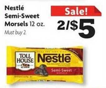 Family Dollar Nestlé semi-sweet morsels offer